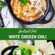 Making Instant Pot white chicken chili is so quick and easy, you'll wonder how you got along without this recipe. Plus, it's dairy free!