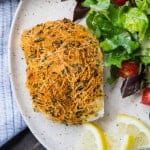 Image of parmesan baked cod.