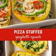 Pizza, spaghetti, and squash? Sounds unlikely, but wait for the explosion of flavor when you try this surprisingly easy pizza stuffed spaghetti squash!