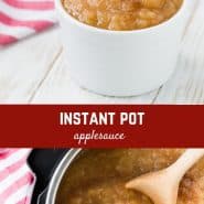 Pinterest title image for Instant Pot Applesauce.