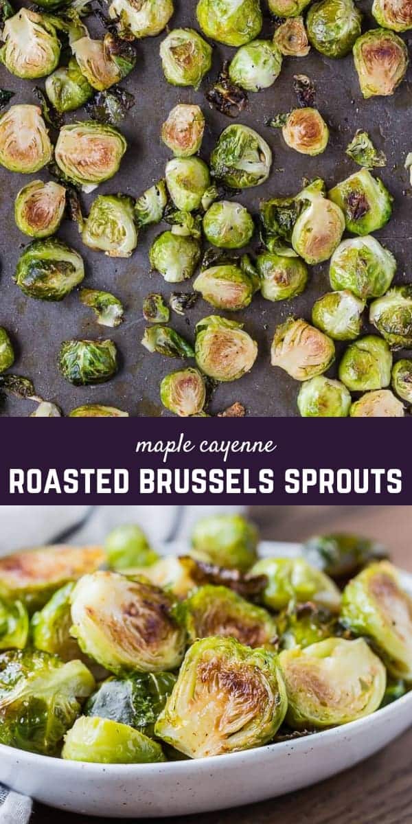 With a touch of spicy and lots of sticky-sweet maple syrup, these are the best roasted Brussels sprouts. And they're so easy to make! 
