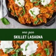 Love lasagna but hate fussing with layering everything up? This easy skillet lasagna is going to make your life way easier. It's just as delicious, but with a fraction of the work. 