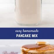 Replace your favorite boxed pancake mix with this easy homemade pancake mix! Whether your go-to is Aunt Jemima, Bisquick, or Krusteaz, I'm willing to bet you'll like these even better!