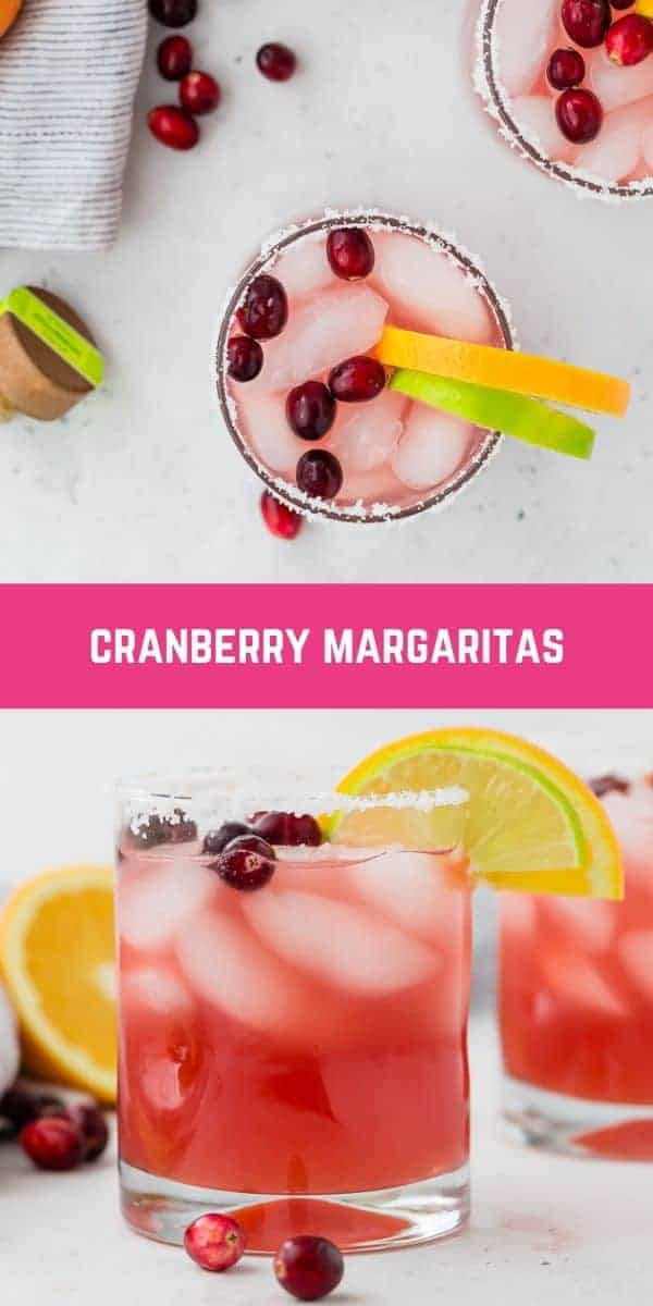 This cranberry margarita recipe is a festive addition to your Thanksgiving or Christmas menu, but is 100% delicious all year round!