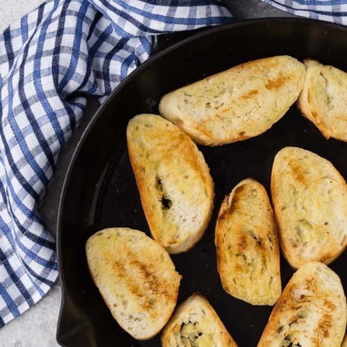 Once you learn how to make crostini, the world is your oyster! Whether you grill, bake, or fry them, you can top them with nearly anything and they're always the hit of any party! 