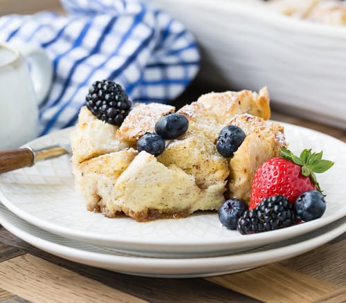 Overnight French toast casserole is a delicious way to prepare breakfast the night before. You'll love this make ahead baked version of French toast, with no messy skillet or griddle to clean. 