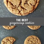 Crispy, chewy, perfectly perfect gingersnaps are a must at Christmas, but to be honest, we recommend eating them year-round! This is the best recipe for gingersnap cookies!