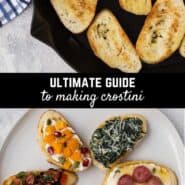 Once you learn how to make crostini, the world is your oyster! Whether you grill, bake, or fry them, you can top them with nearly anything and they're always the hit of any party! 