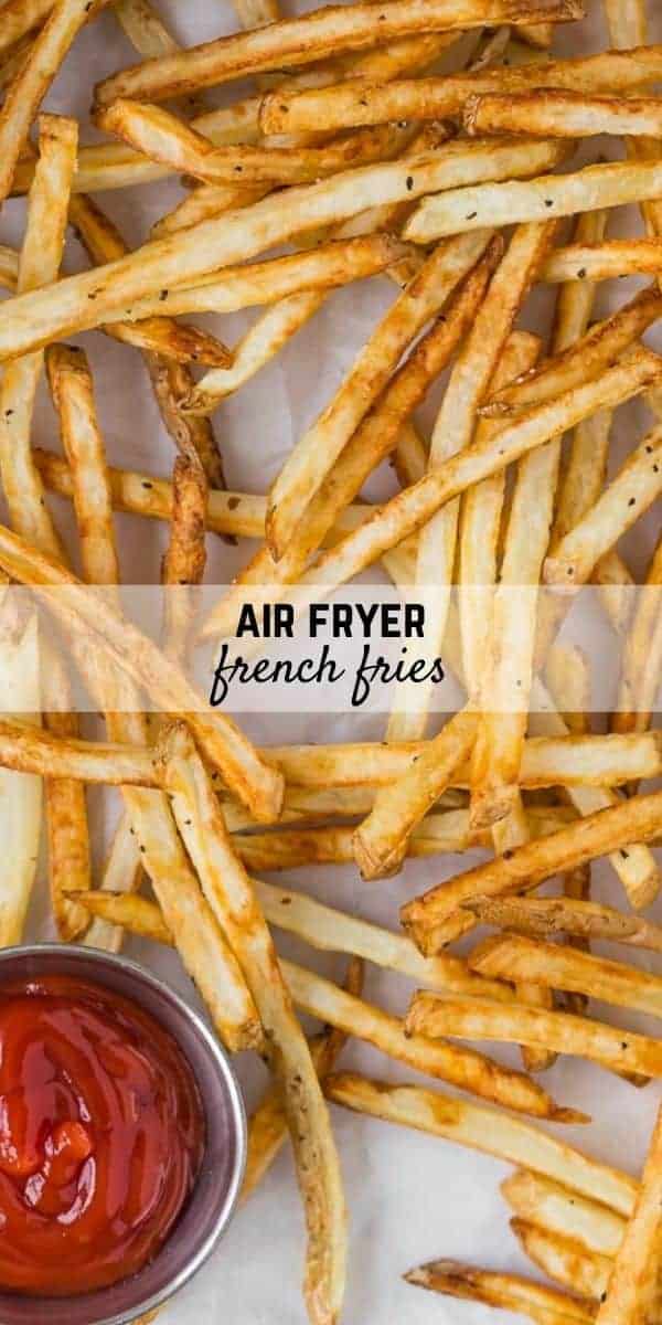 Crispy and golden, homemade air fryer French fries are simply the best. You won't believe how crispy and flavorful they are, with hardly any oil!