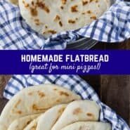 Similar to naan, pita, or chapati, this leavened flatbread recipe is easy to make and so versatile! Use as a wrap, pizza crust, or just eat warm from the pan!