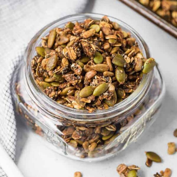 Image of granola in a jar.