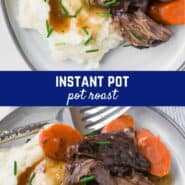 This Instant Pot pot roast becomes melt-in-your mouth tender in a fraction of the time it would take if you were to cook it in the oven! 