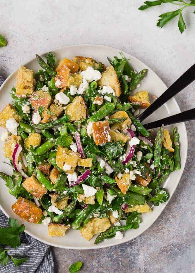 Asparagus Panzanella Salad