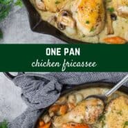 With creamy white wine sauce and a medley of chicken, carrots, mushrooms and pearl onions, this classic chicken fricassee recipe is certain to become a favorite. 