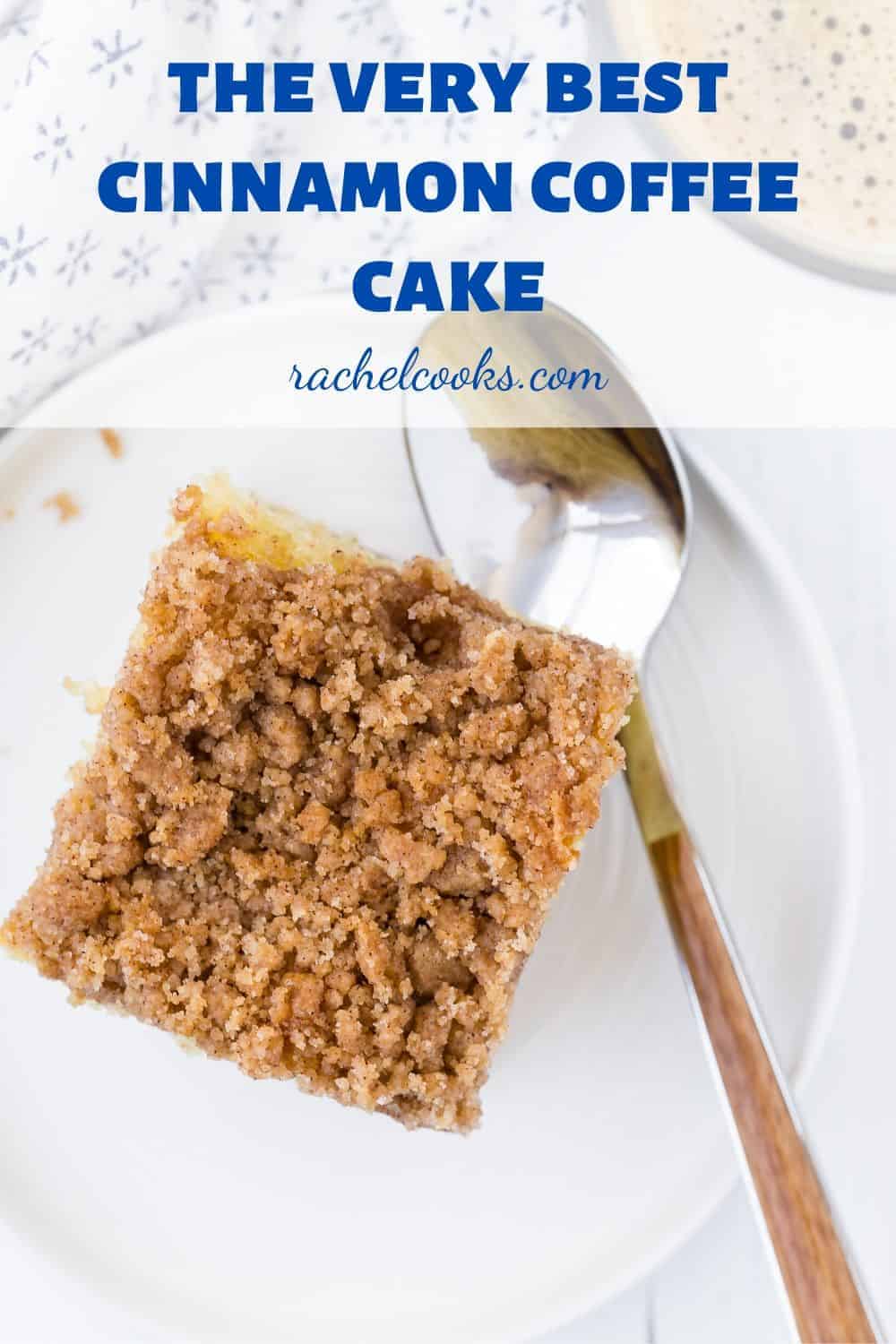 Rich with butter and sour cream, and topped with sweet cinnamon streusel, this classic coffee cake recipe is perfect with a steaming cup of coffee or tea. 