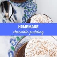 Homemade chocolate pudding made on the stovetop is a creamy and satisfying dessert. Why use a boxed mix when homemade pudding is so simple and so much better tasting?