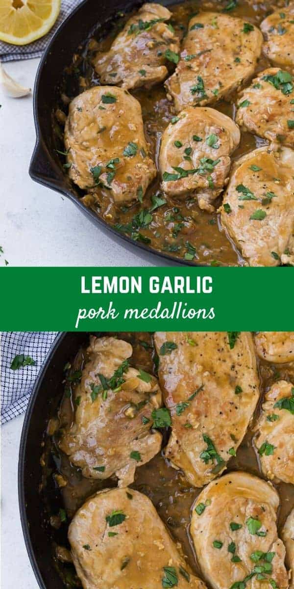 Tender and succulent seared pork medallions, with a lemony white wine sauce, are elegant enough for entertaining but easy enough to prepare for every day meals. 