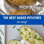 Wondering how to make baked potatoes with a crispy brown exterior and fluffy white interior? Enjoy perfectly baked potatoes as a filling main dish, or versatile side dish. 