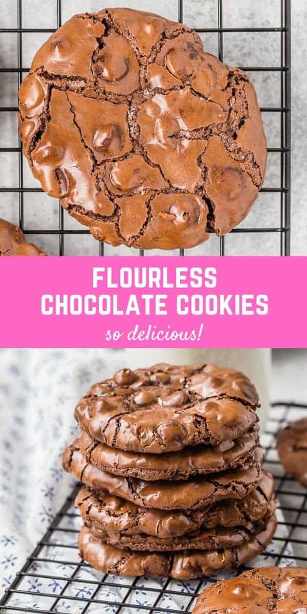 Collage of two images of cookies, with a text overlay.