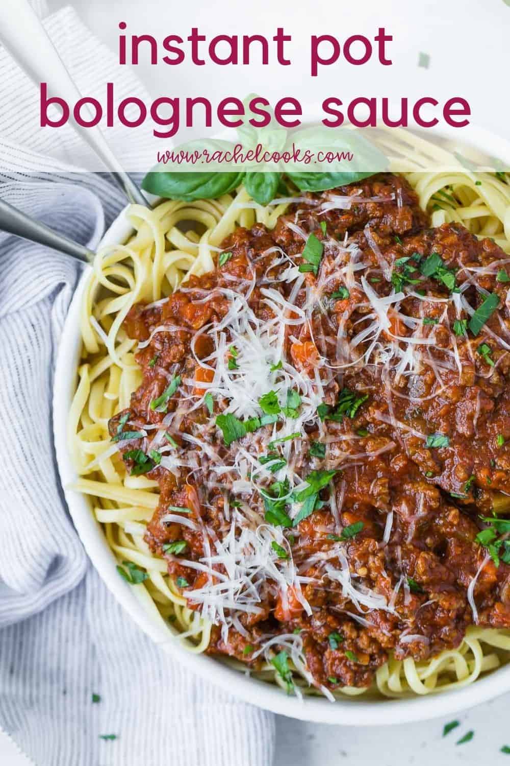 Instant Pot Bolognese Recipe Rachel Cooks®