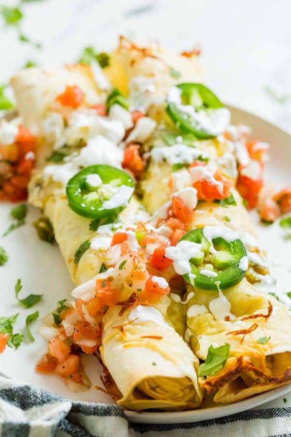Enchiladas on a plate
