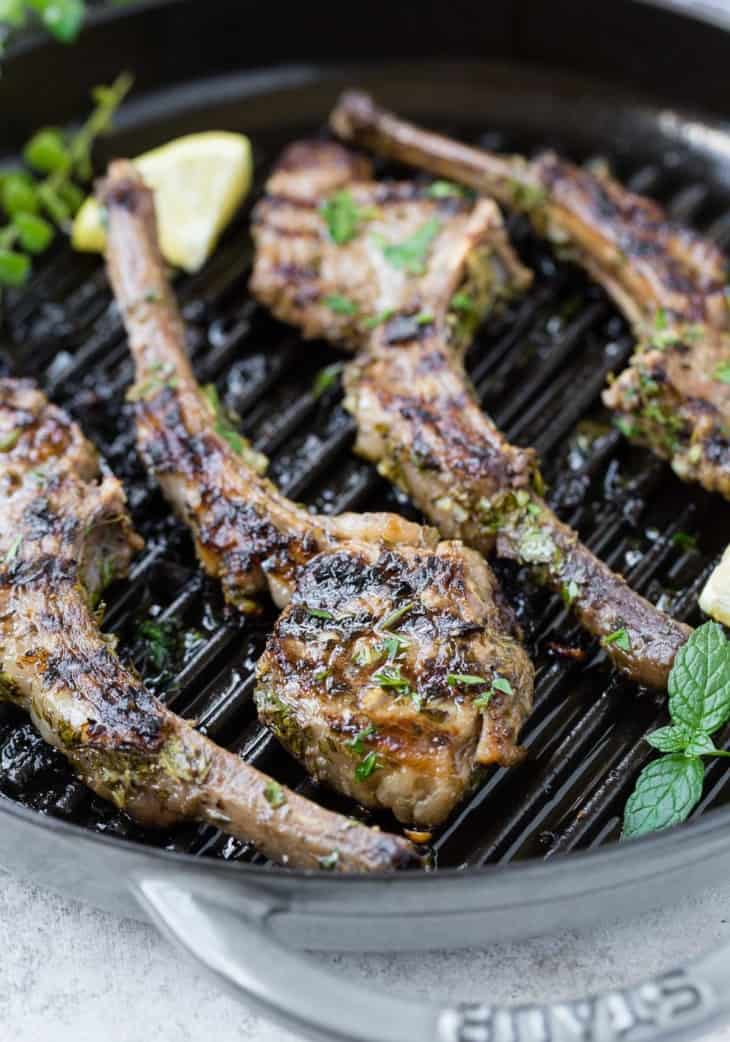 Marinated Lamb Chops with Garlic and Herbs Recipe - Rachel Cooks®