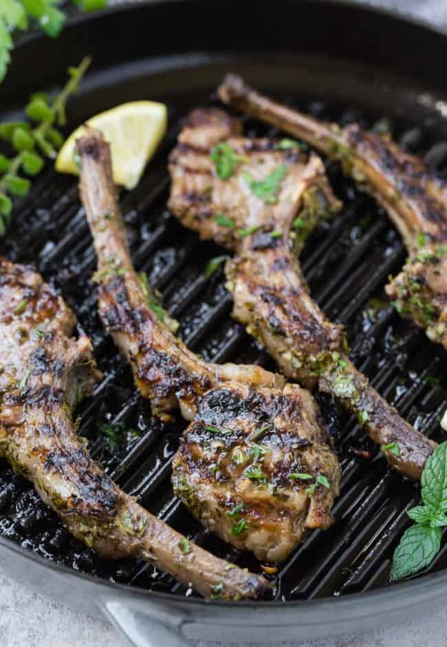 Marinated Lamb Chops with Garlic and Herbs Recipe - Rachel Cooks®