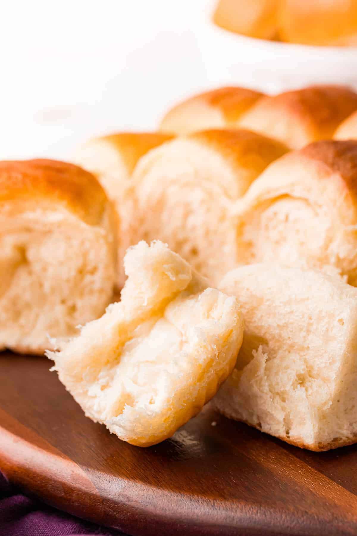 Homemade Parker House Dinner Rolls - Mountain Mama Cooks