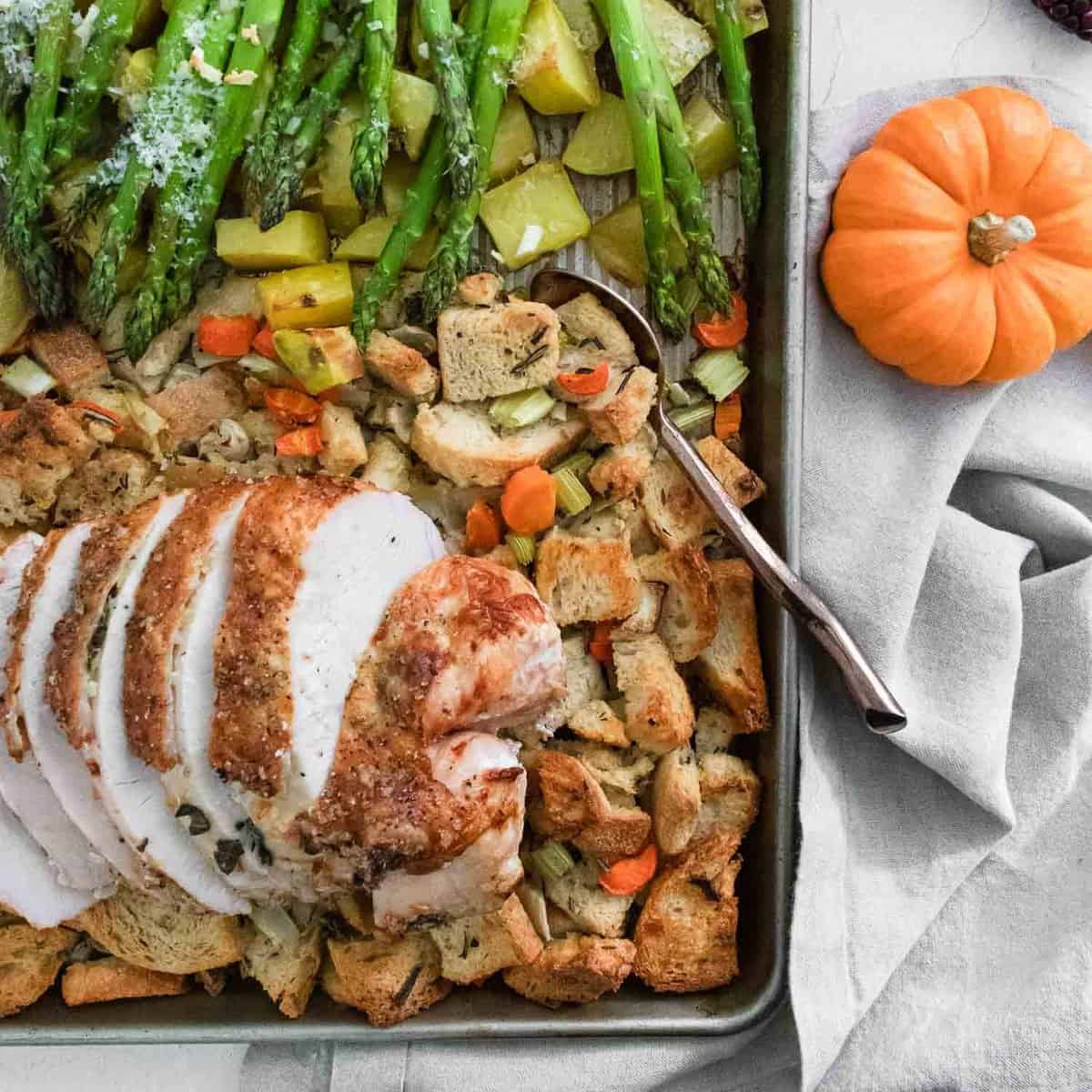 Sheet Pan Roasted Turkey and Veggies