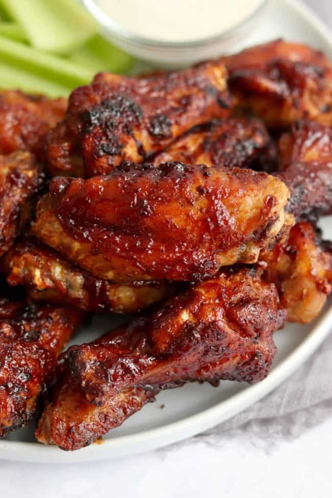 Air Fryer BBQ Chicken Wings Recipe - Rachel Cooks®