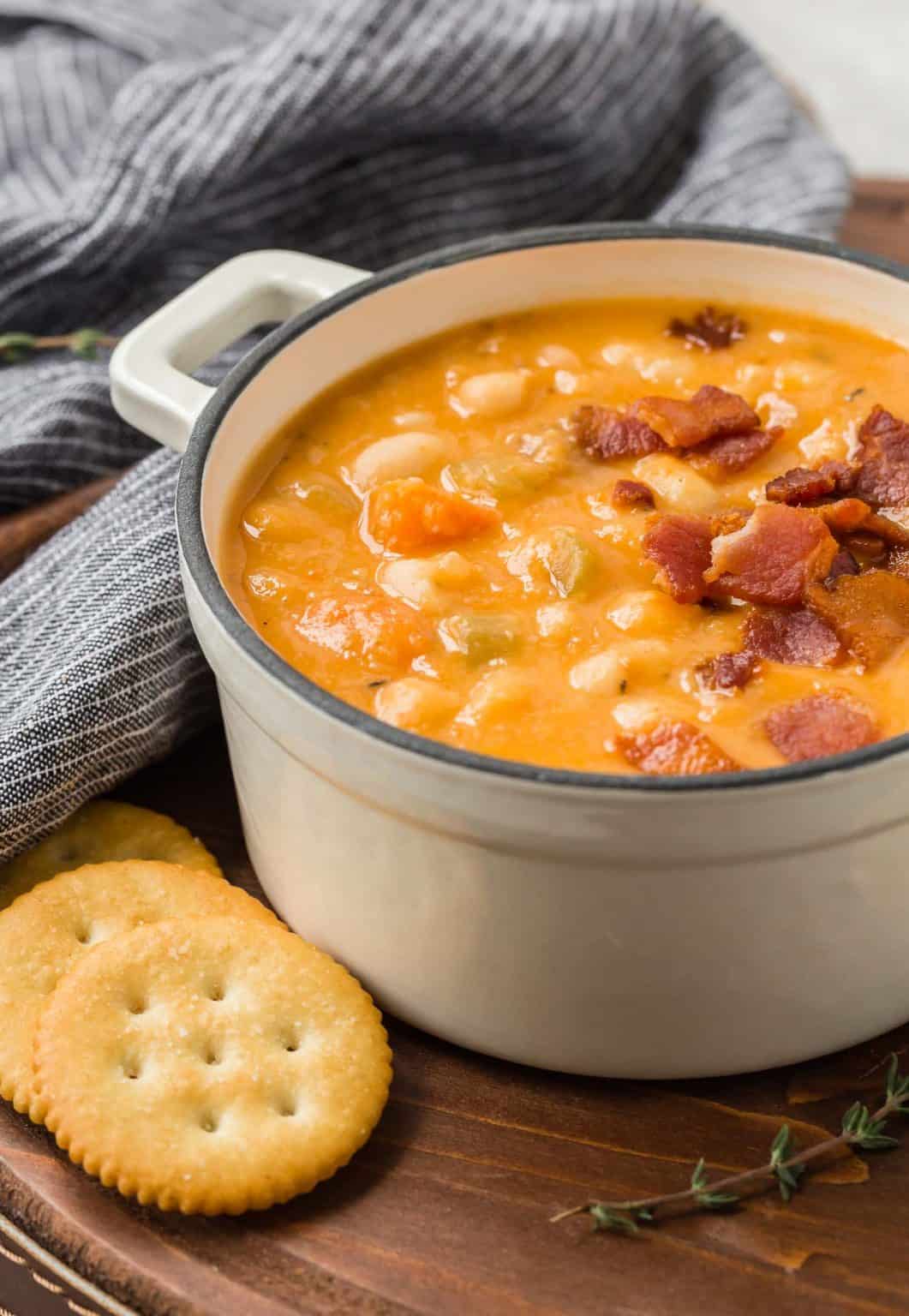 Bean and Bacon Soup (canned or dry beans!) Recipe Rachel Cooks®