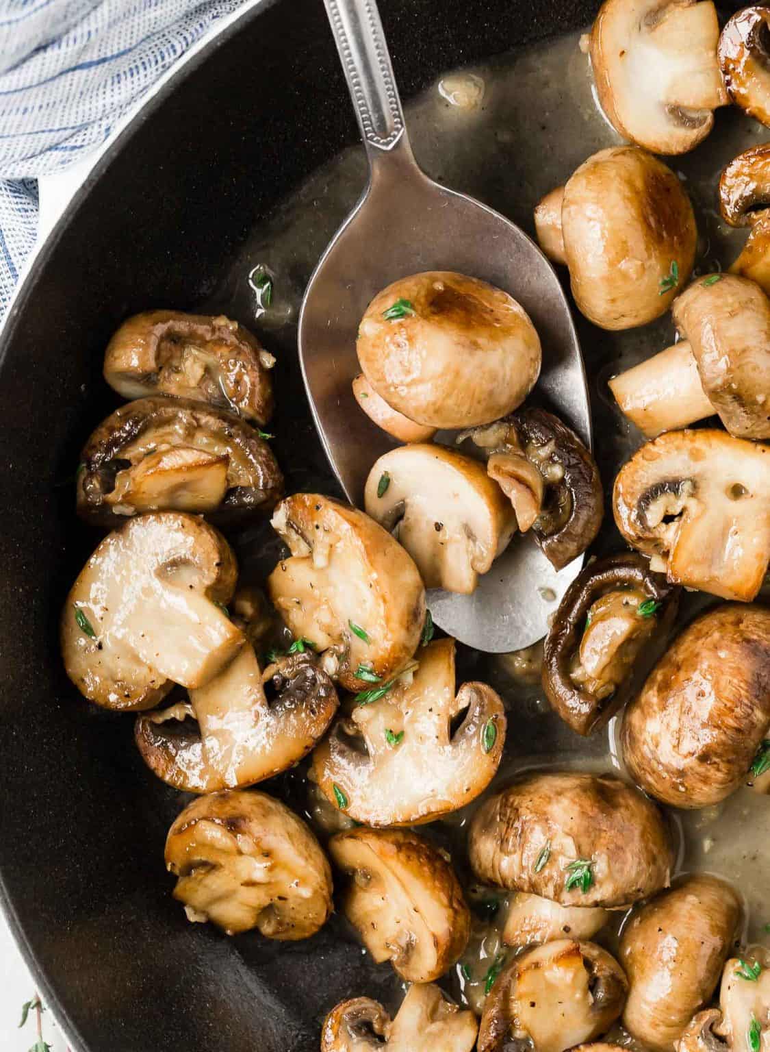 Sautéed Mushrooms with Wine and Garlic Recipe Rachel Cooks®