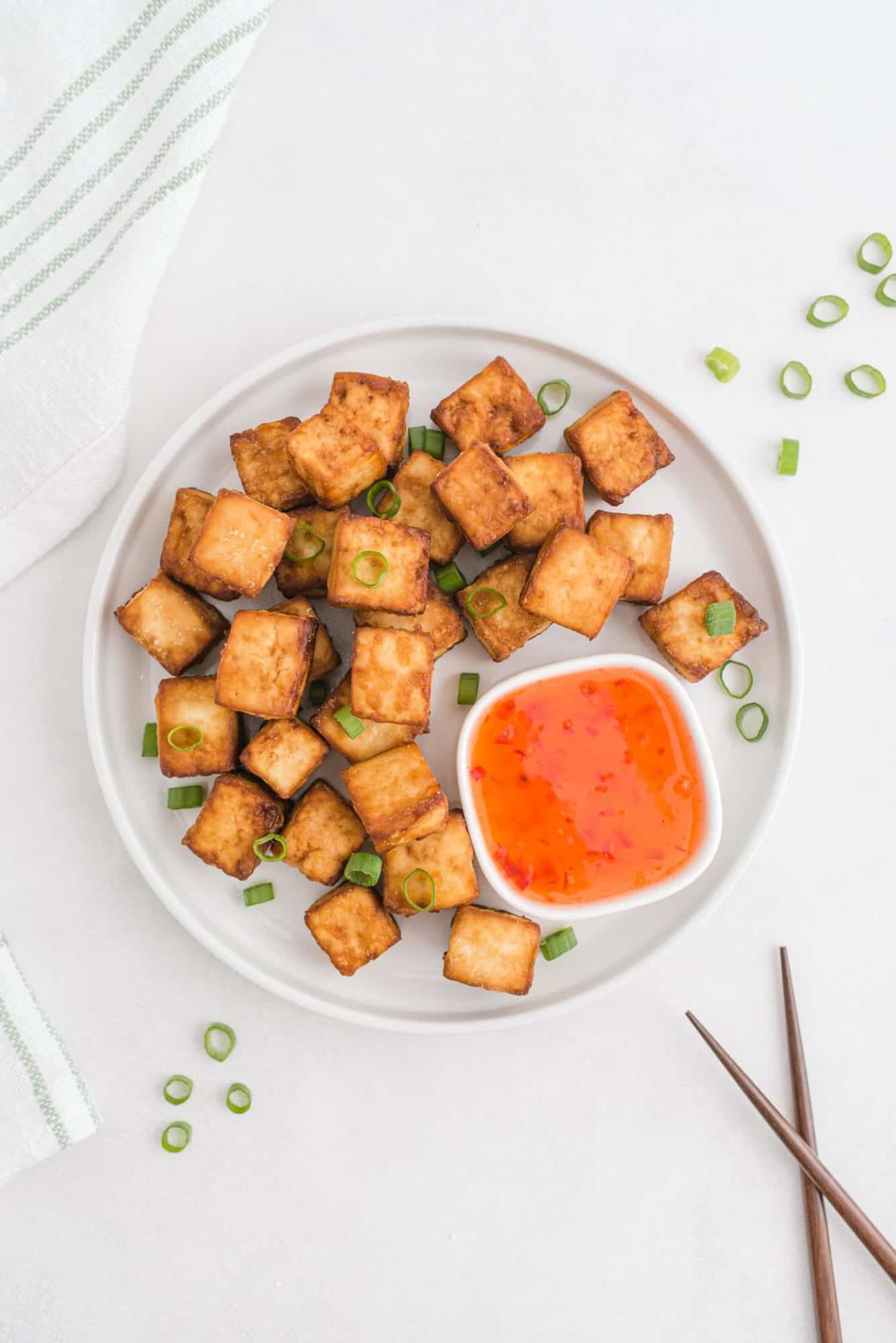 Air Fryer Tofu Perfectly Crispy! Recipe Rachel Cooks®