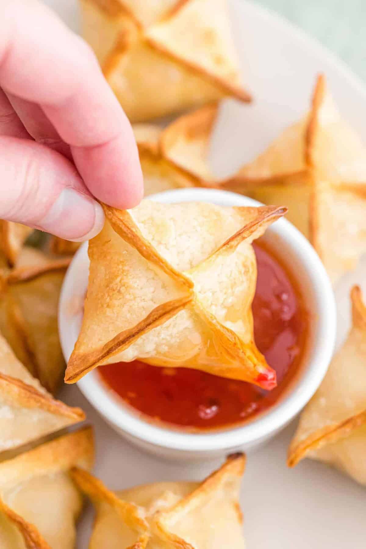 Air Fryer Crab Rangoon Recipe - Rachel Cooks®