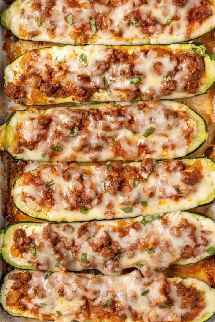 Lasagna Zucchini Boats Rachel Cooks®