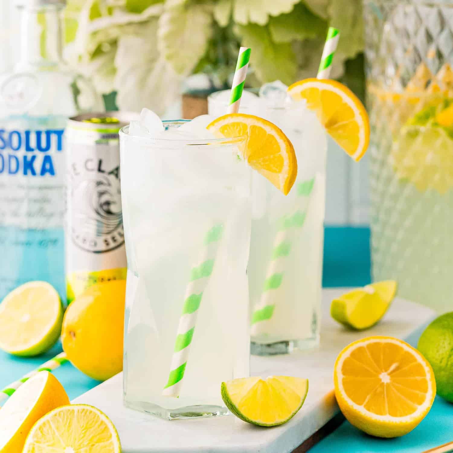 Sparkling Lime Vodka Drink ~ A Pitcher Cocktail