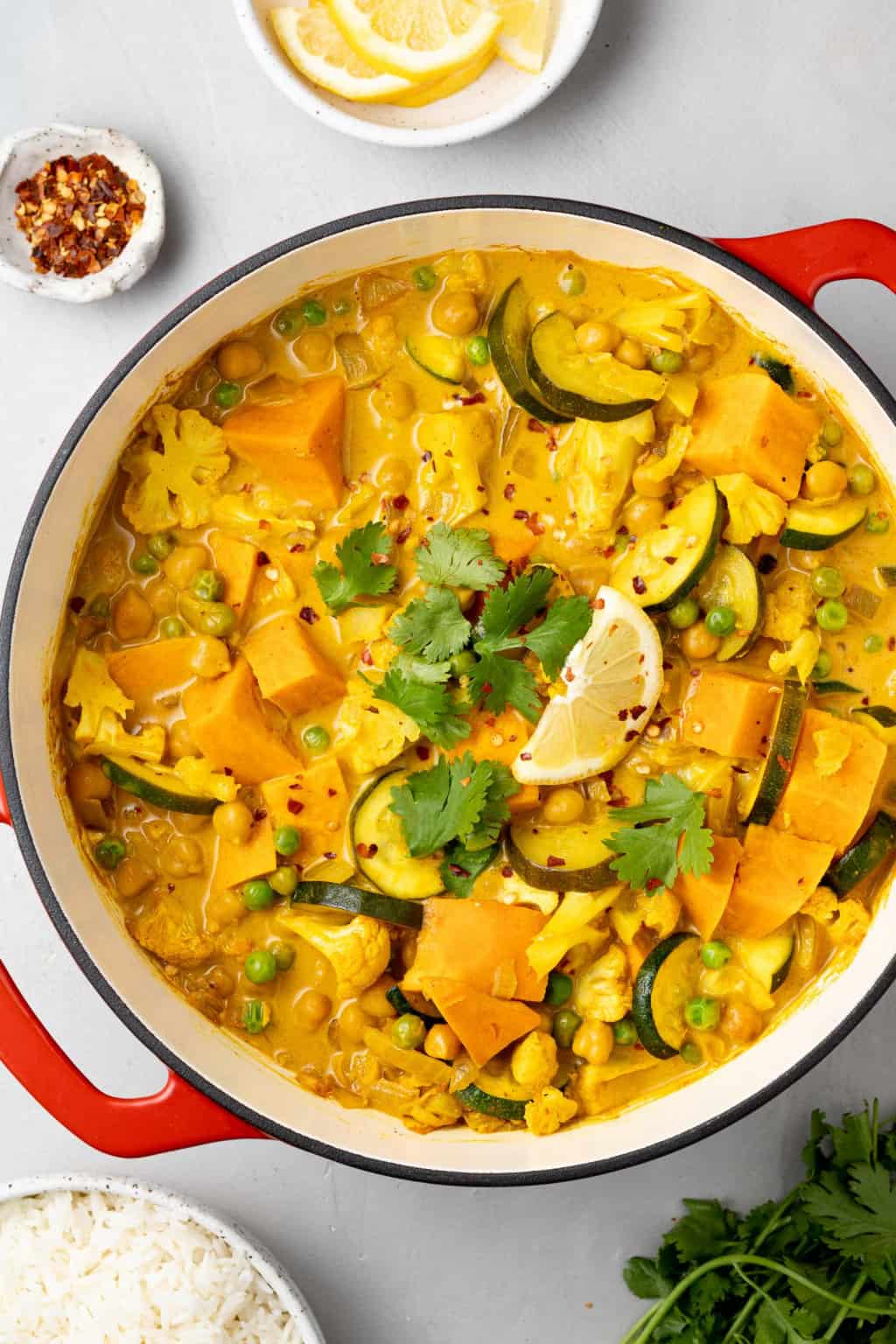 Vegetarian Curry with Cauliflower & Chickpeas Recipe Rachel Cooks®