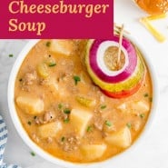 Chunky Cheeseburger Soup Recipe  - 60