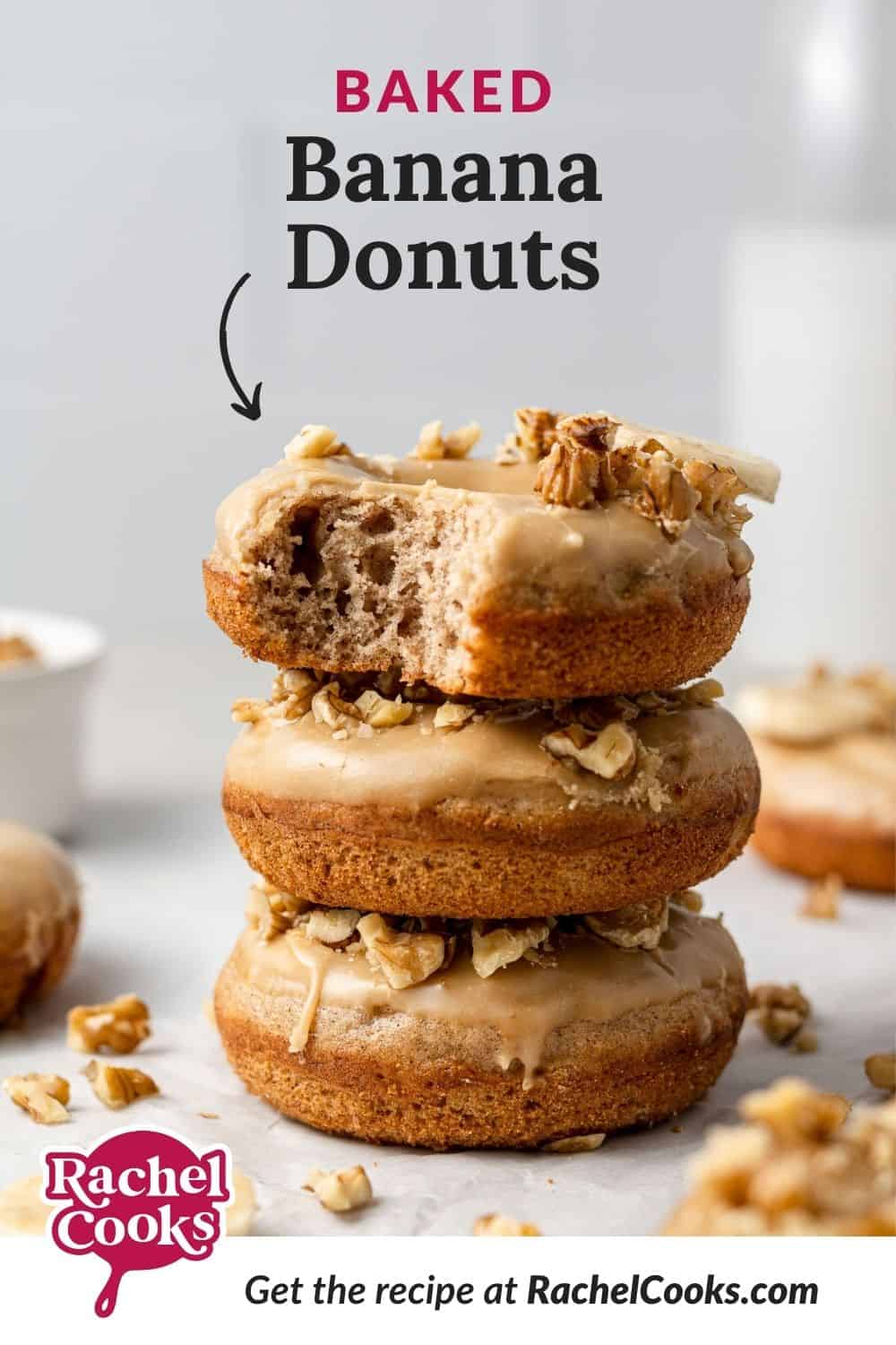 Baked Banana Donuts with Brown Sugar Glaze Recipe - Rachel Cooks®