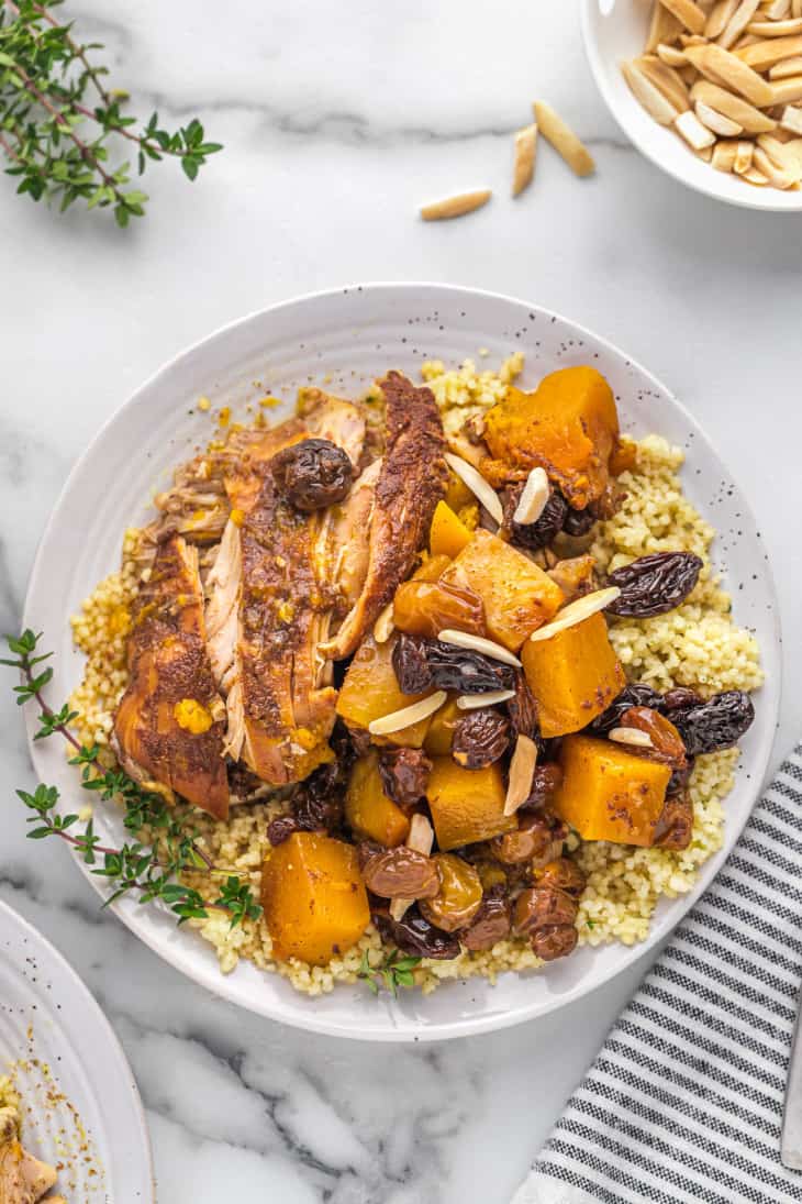 Slow Cooker Moroccan Chicken Thighs Recipe Rachel Cooks®