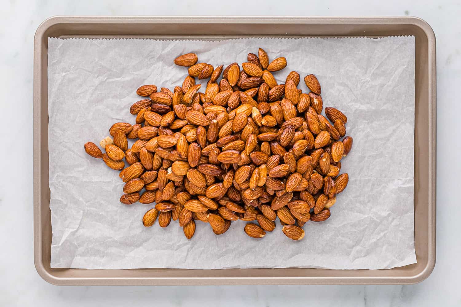 Almonds before baking.