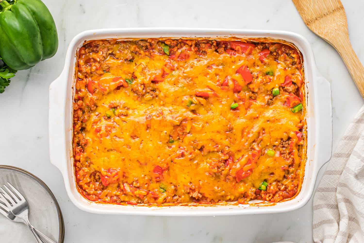 Baked casserole.