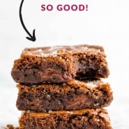 Brownies, text overlay reads "kahlua brownies - so good!"