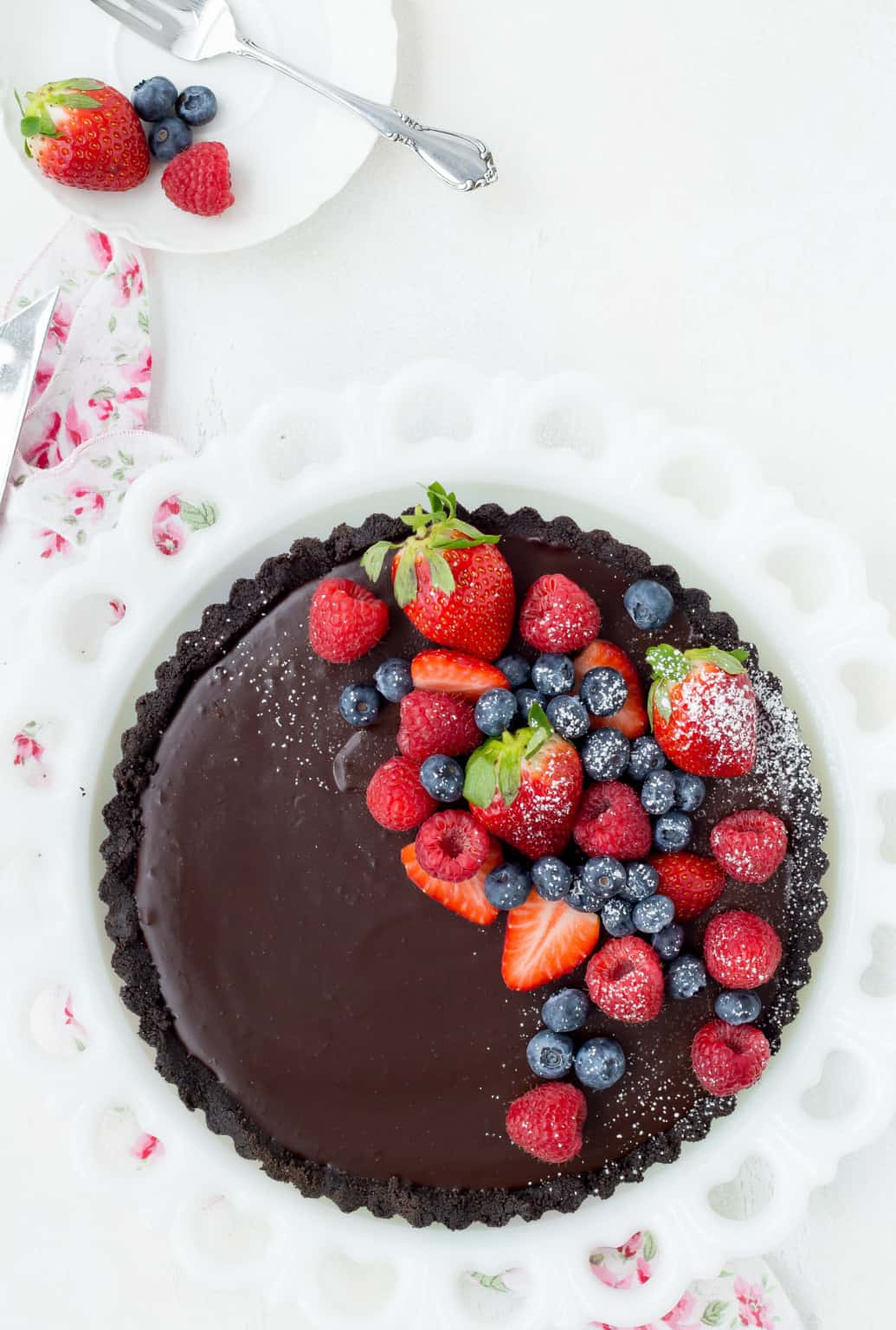 Chocolate Tart Recipe NO BAKE 4 Ingredients! Recipe Rachel Cooks®