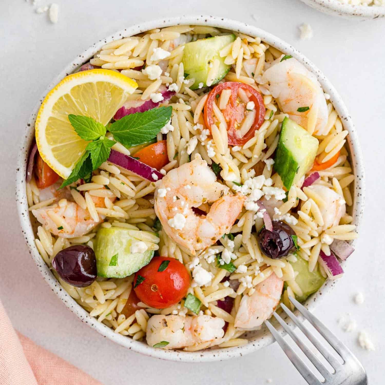 Mediterranean Shrimp Salad With Cannellini Beans 