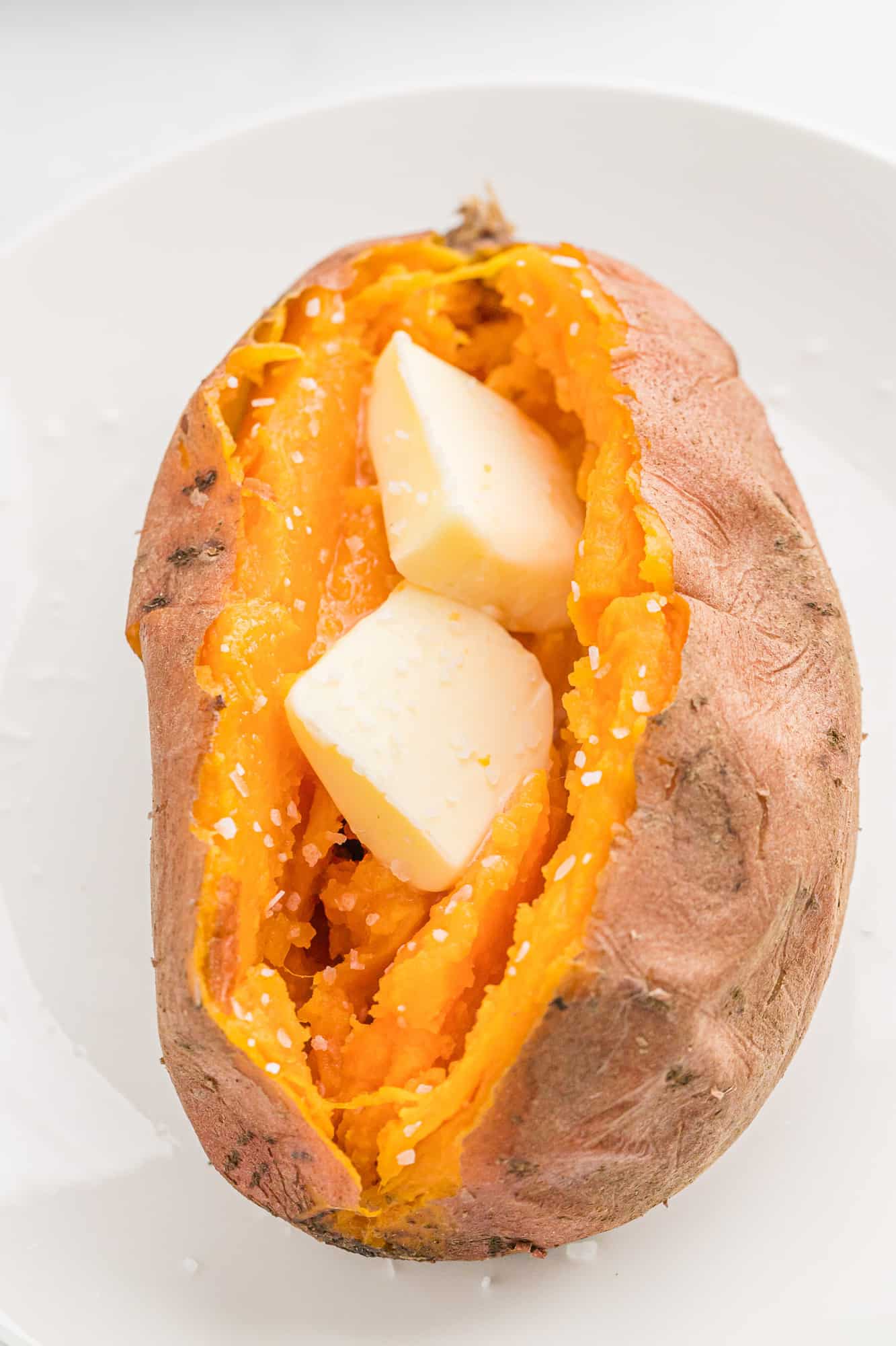 Pressure cooker sweet potato with lots of butter.