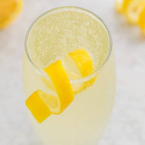 Lemon twist on a lemon drink.