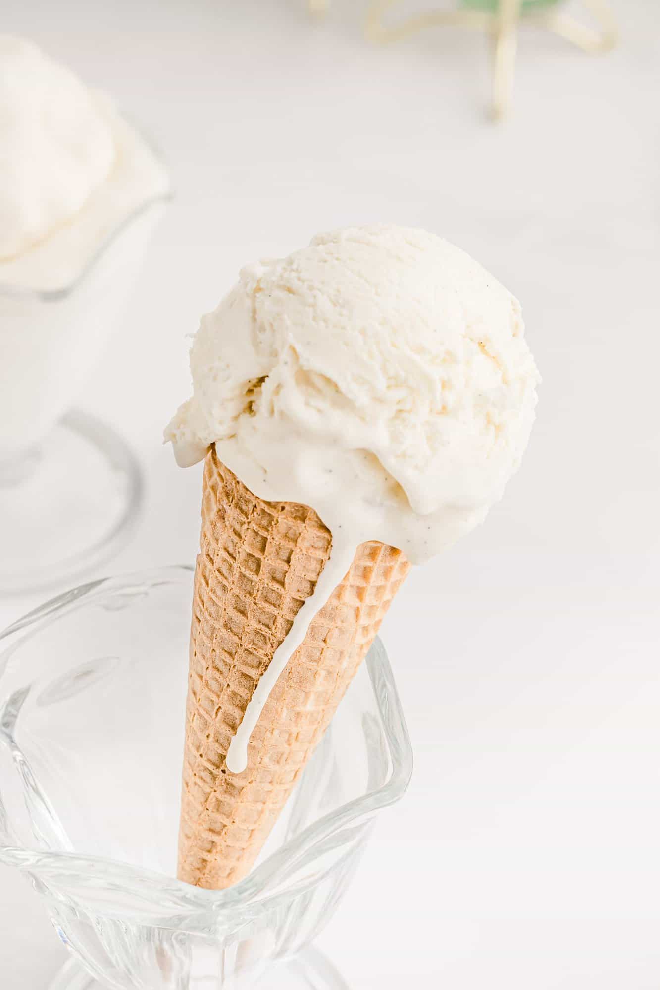 Homemade Vanilla Ice Cream Recipe (Churned w/ Vanilla Bean)