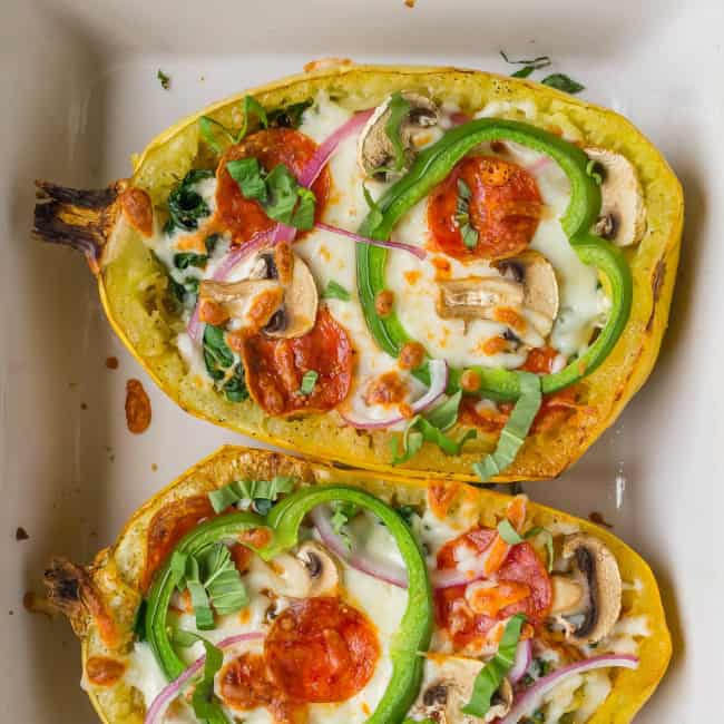 Pizza Stuffed Spaghetti Squash Recipe Rachel Cooks®