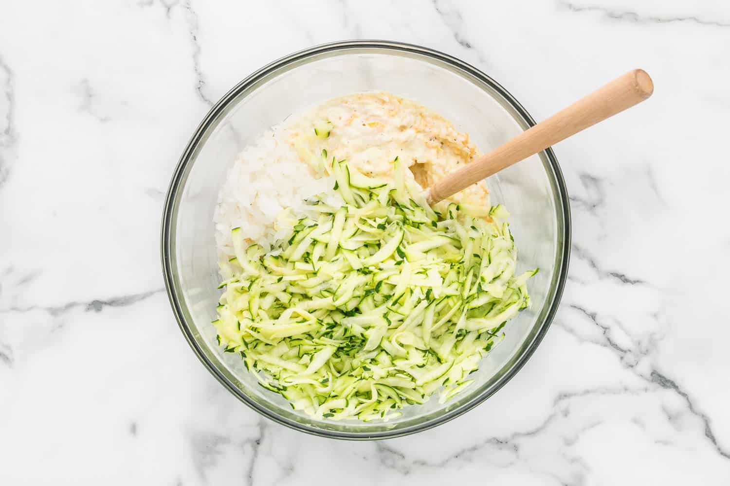 Ingredients in a mixing bowl.